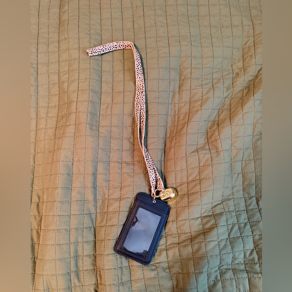 Bath & Body Works- Black and Gold Lanyard